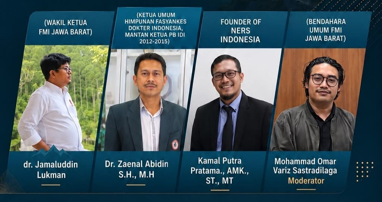Pemateri dan penanggap Diskusi Publik FMI Jawa Barat didukung Mawara, Depok, Juli 2026